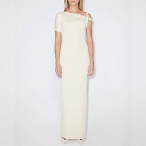 Cream Off-Shoulder Dress KHY